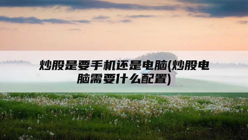 炒股是要手机还是电脑(炒股电脑需要什么配置)